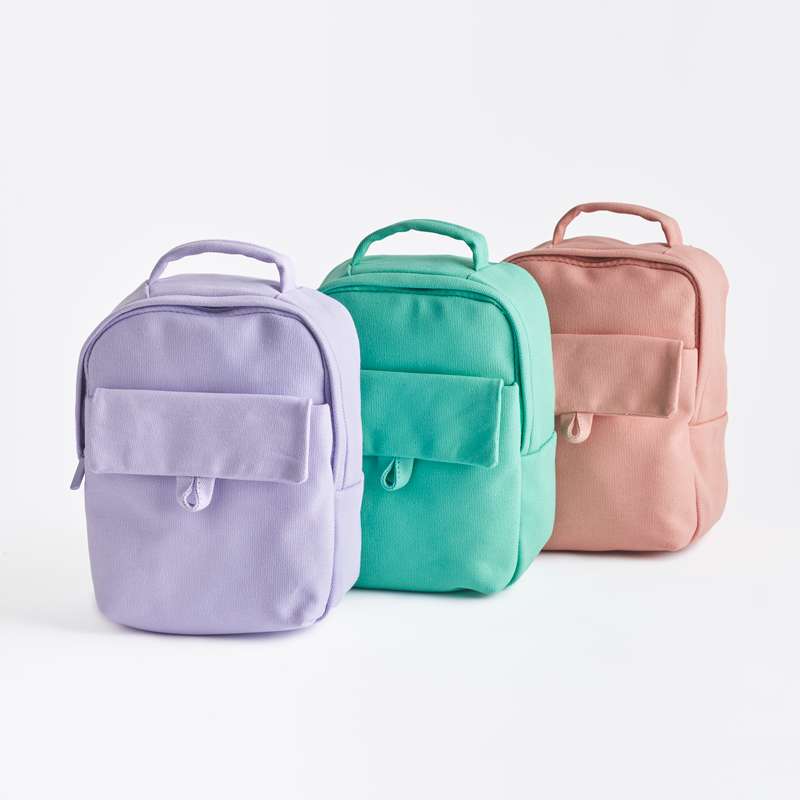 Tote Reg Pink Canvas Backpack, , large image number 0