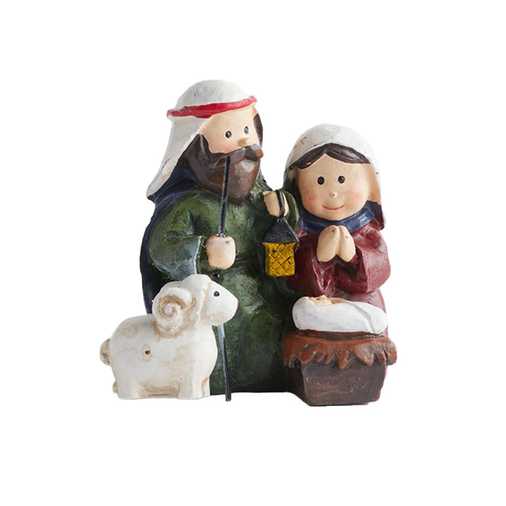 Mini Holy Family Sheep Resin Nativity, , large image number 4