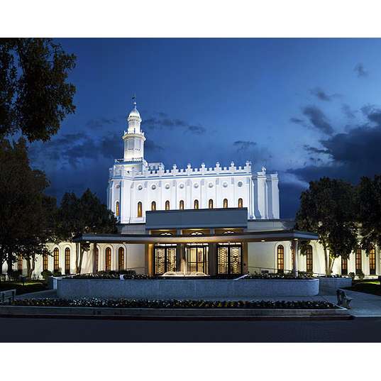 St. George Temple: Peaceful Interlude - 3x4 Print, , large image number 0