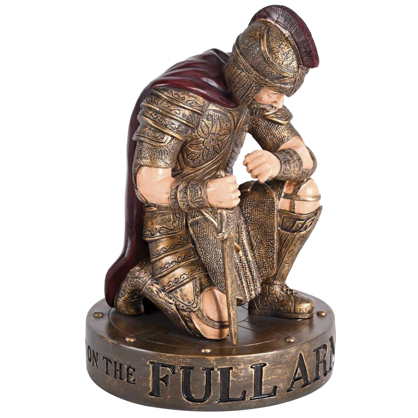 Kneeling Full Armor of God Figurine, , large