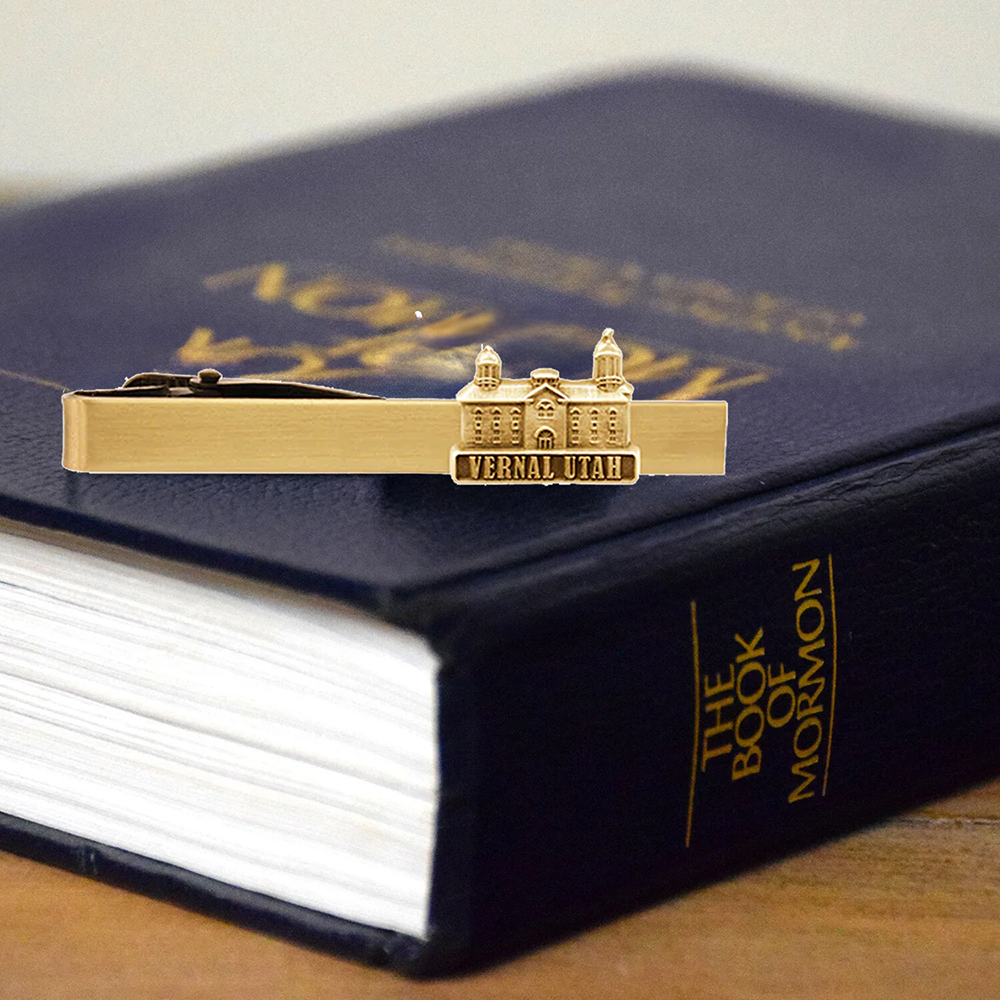 Vernal Temple Tie Bar Gold, , large