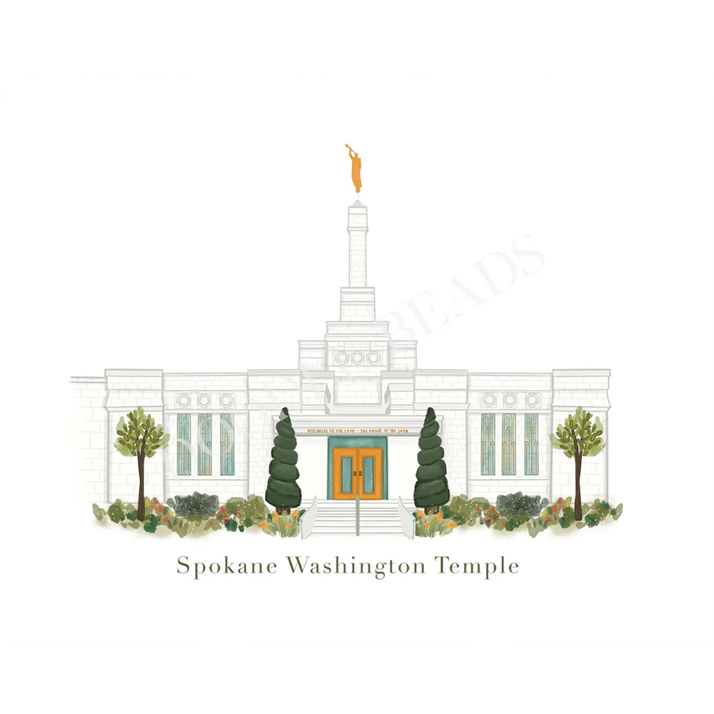 Spokane Washington Temple - 5x7 Print