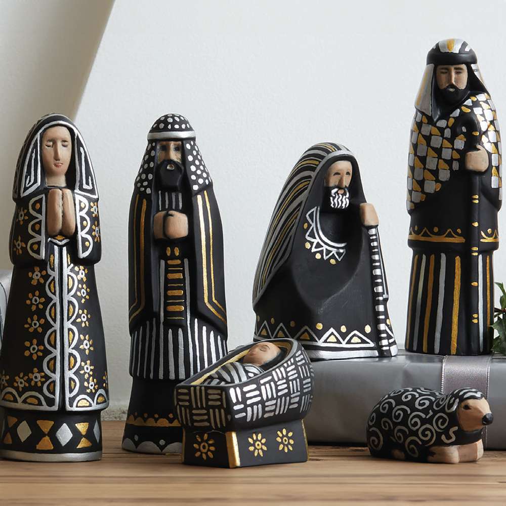First Noel Jorge Cocco Ceramic Nativity, , large image number 3