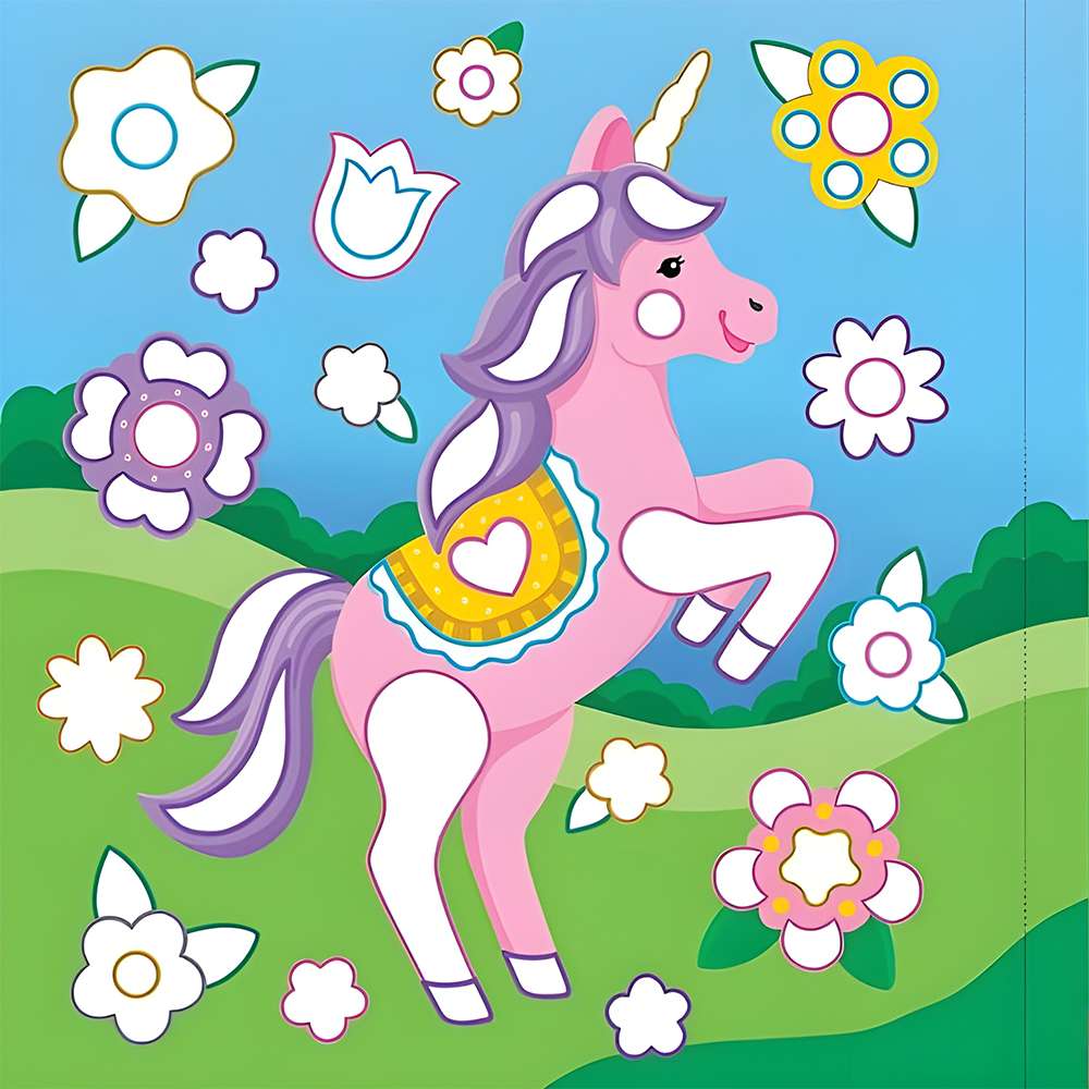 Color-By-Foil Sticker Book Unicorns, , large image number 3