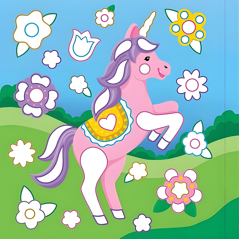 Color-By-Foil Sticker Book Unicorns, , large image number 3