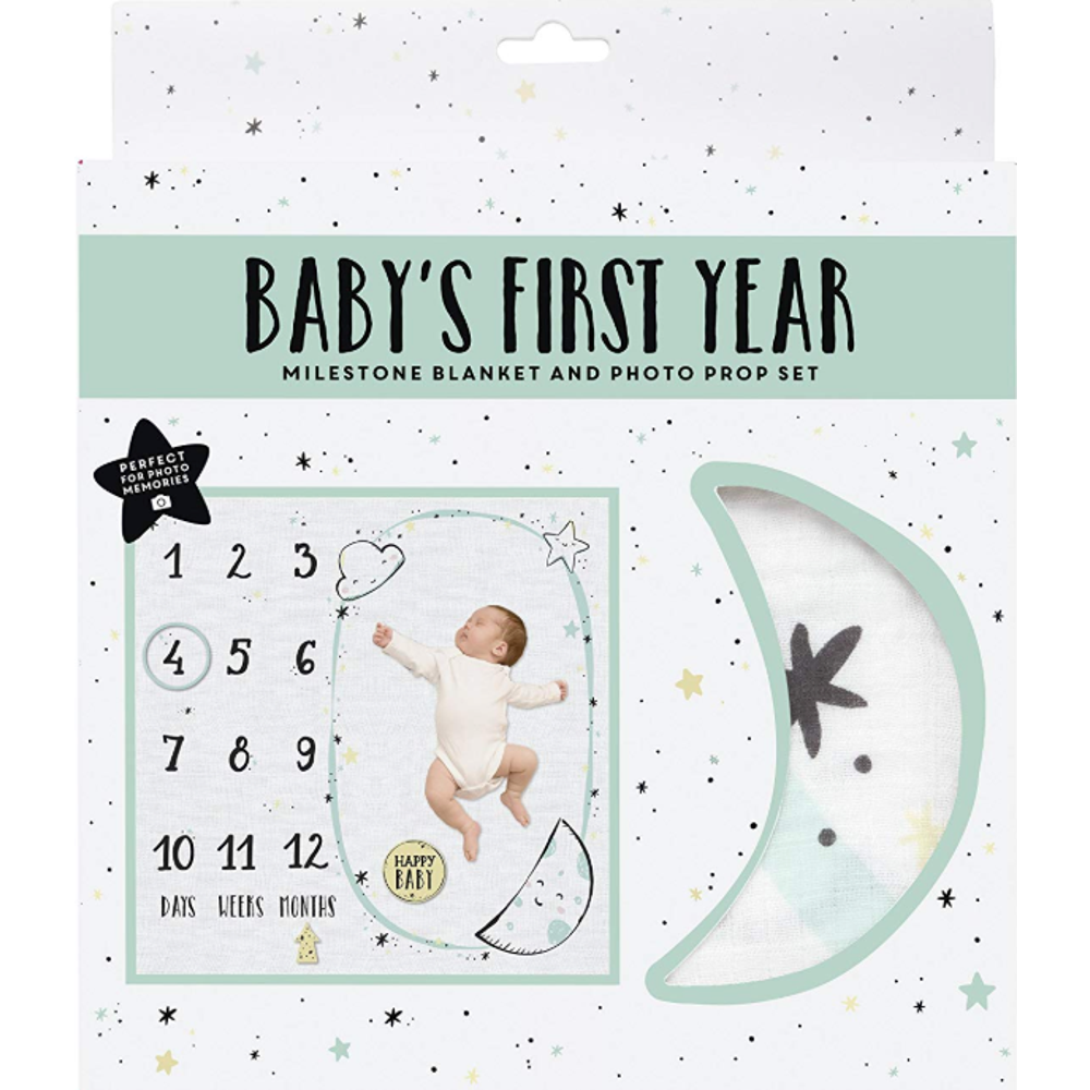 Little Dreamer Milestones Blanket, , large image number 1