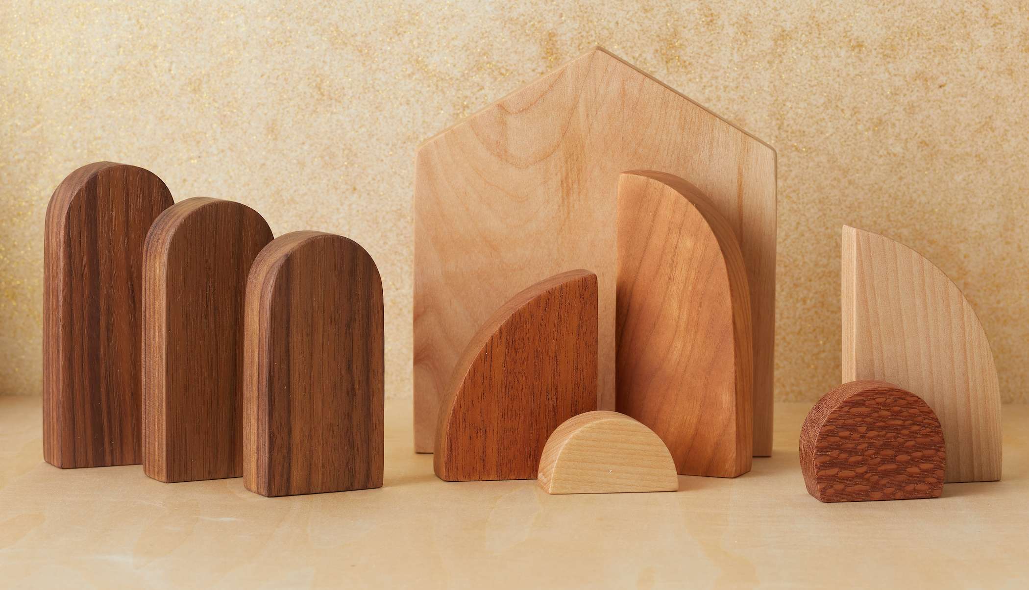 Minimalistic Modern Wood Nativity, , large image number 0