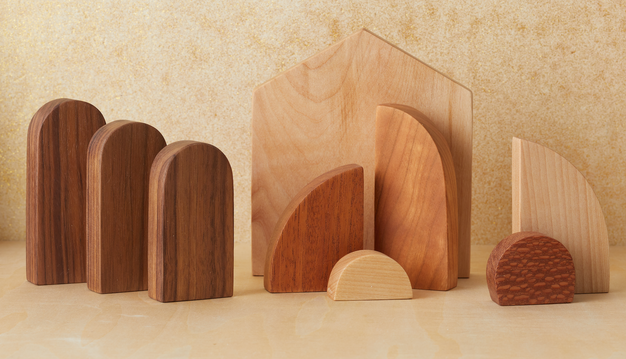Minimalistic Modern Wood Nativity