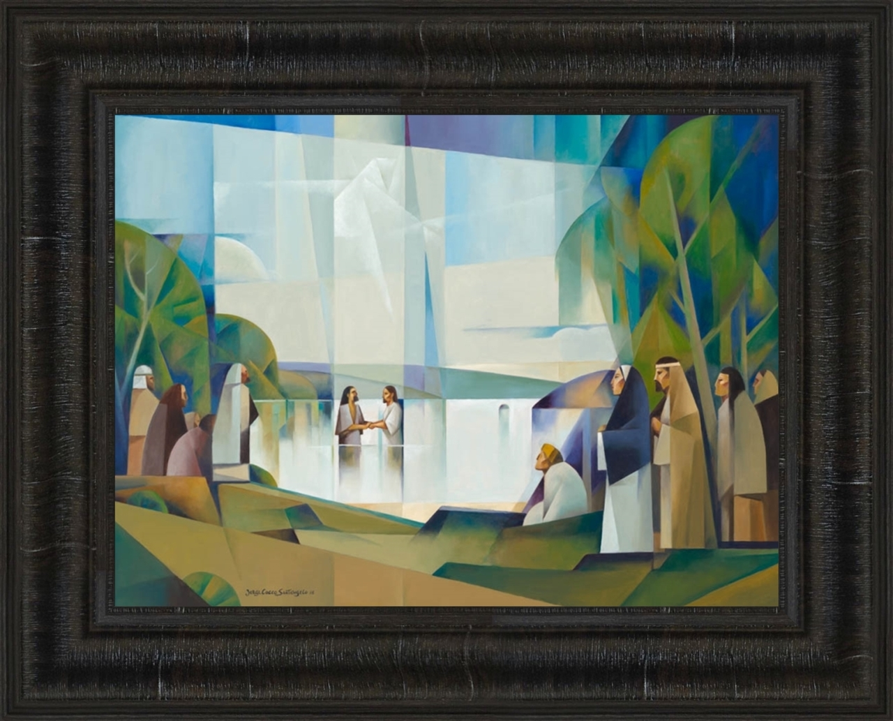 Baptism of Christ (21x26 Canvas Giclee)