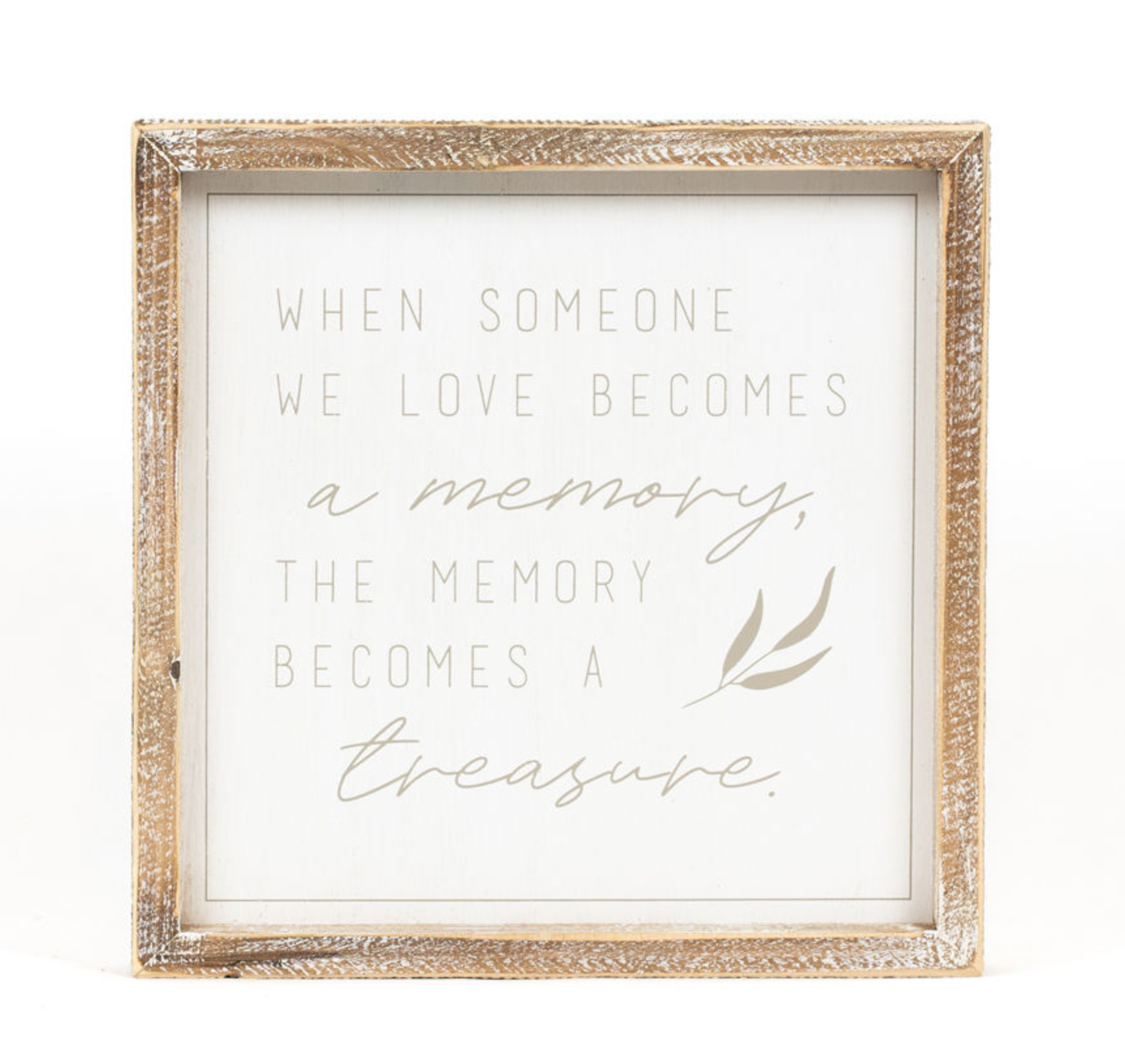 Memory Becomes a Treasure (10X10 Plaque)