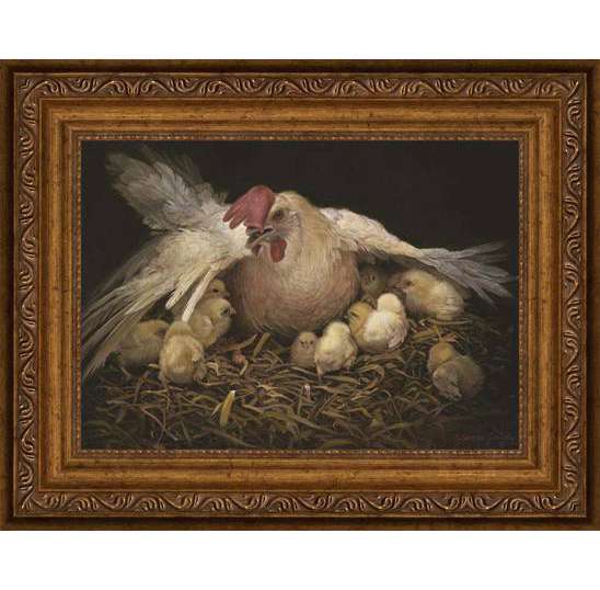 I Would Gather Thee (9x7 Framed Canvas), , large image number 0