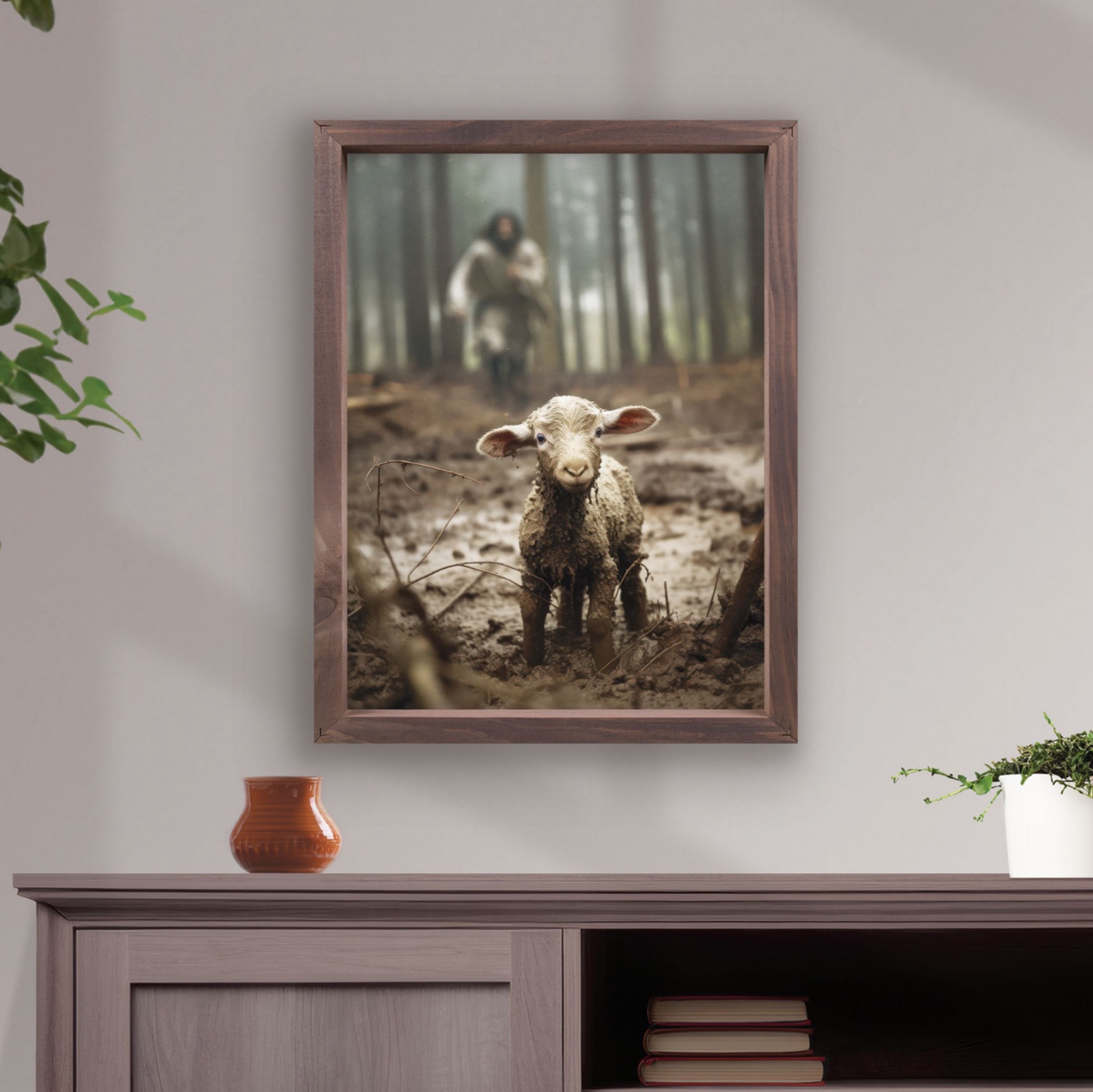 Lamb (12.75X16.75 Framed Canvas) - CARDEN, KEVIN | Deseret Book