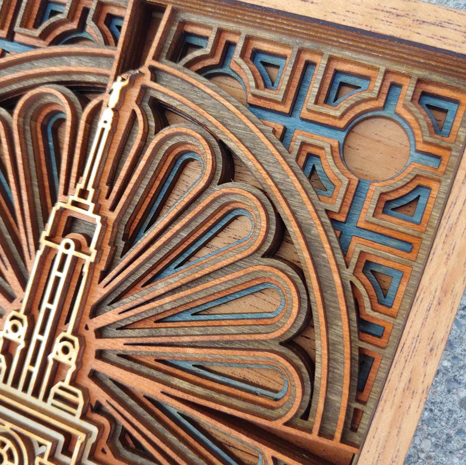 Mt. Timpanogos Utah Temple Layered Wood Plaque, , large image number 3