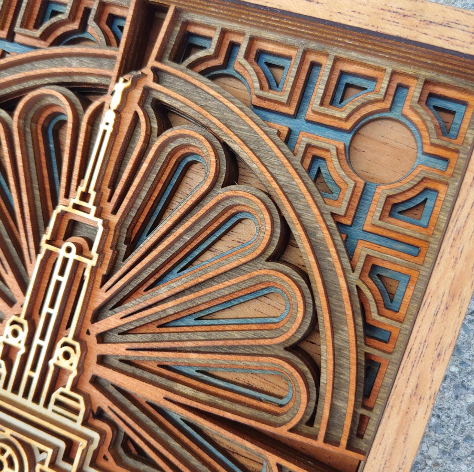 Mt. Timpanogos Utah Temple Layered Wood Plaque, , large image number 3