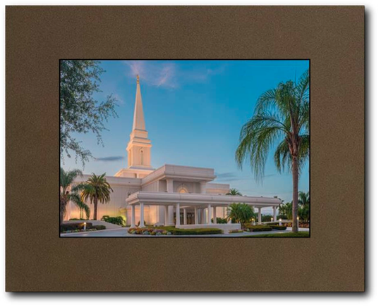 Orlando Temple Matted Print