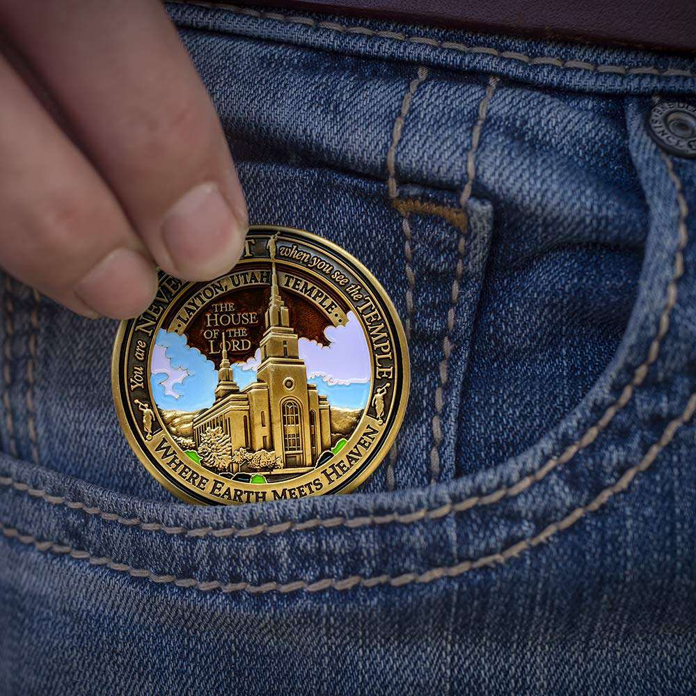 Layton Utah Temple Medallion Coin, , large image number 4