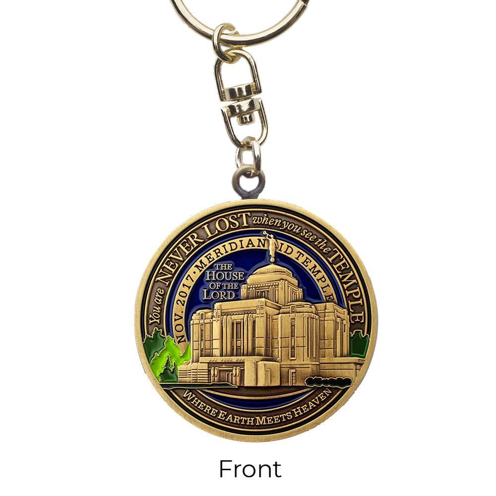 Meridian Idaho Temple Keychain