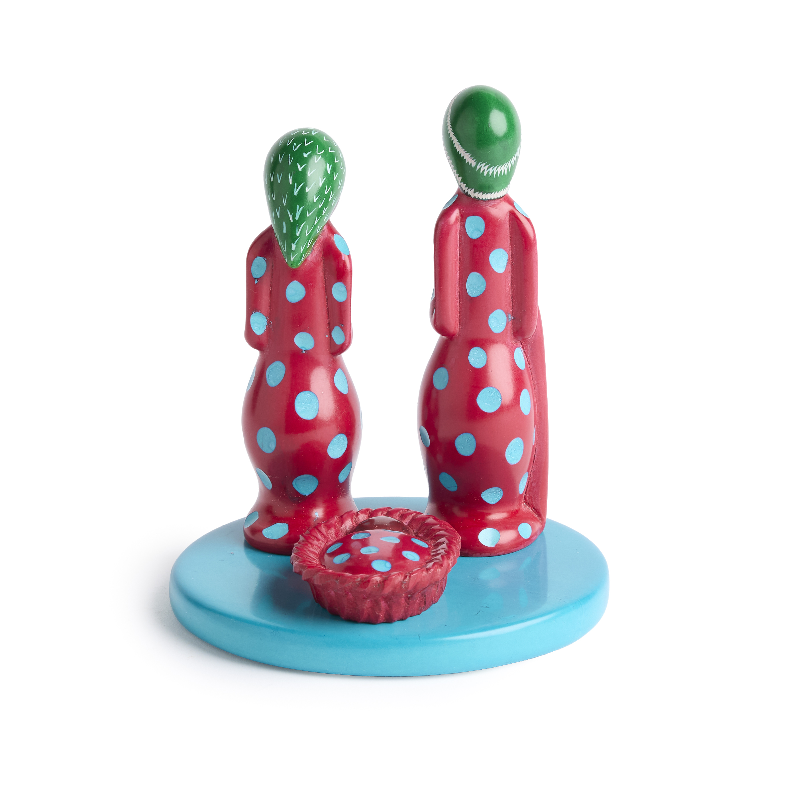 Kenya Holy Family Polka Dot Soapstone Nativity, , large