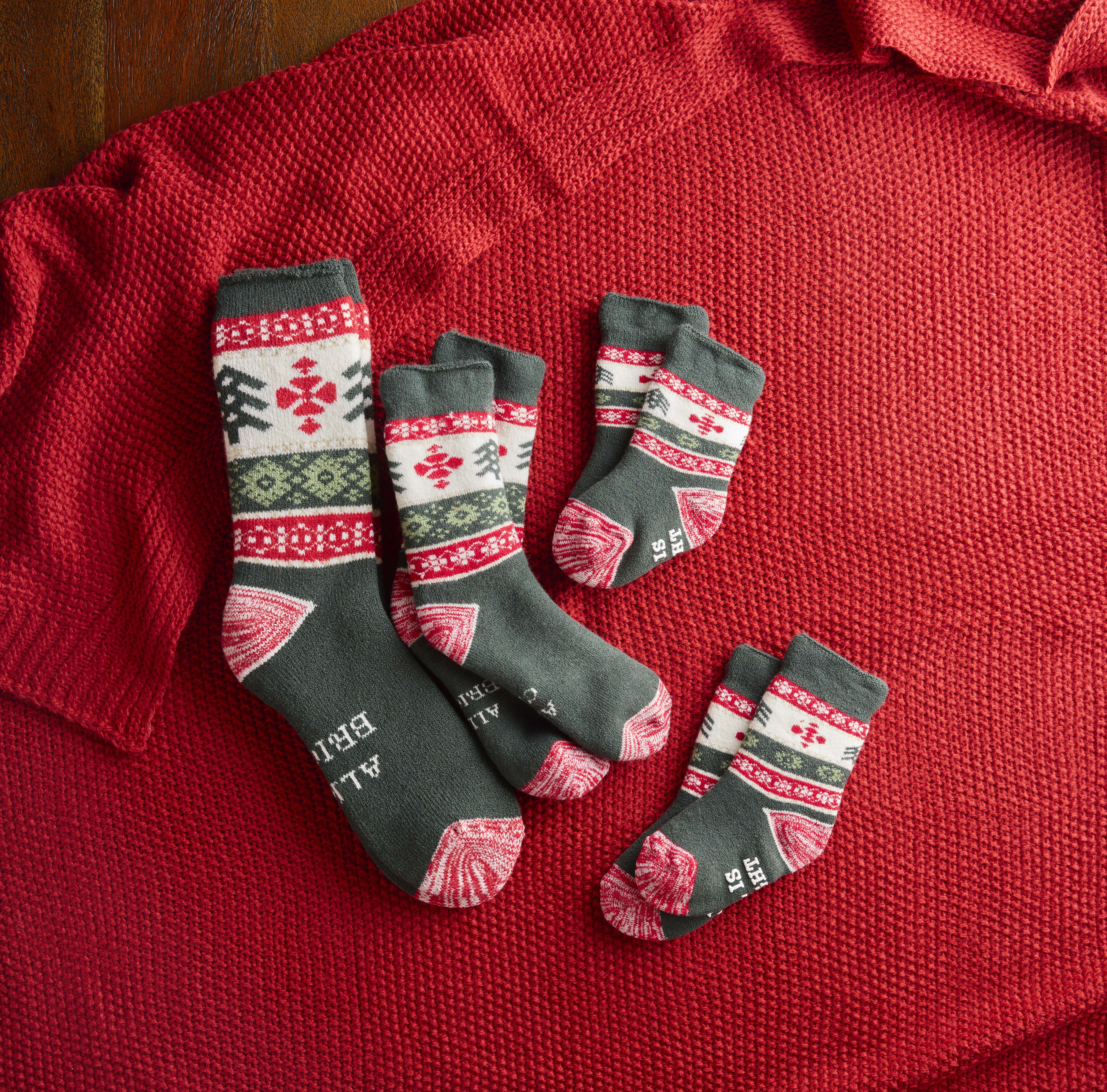 All is Calm Family Christmas Socks, , large image number 2