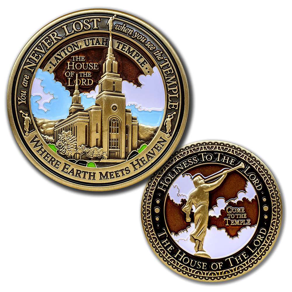 Layton Utah Temple Medallion Coin, , large image number 3