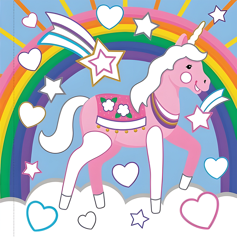 Color-By-Foil Sticker Book Unicorns, , large image number 8