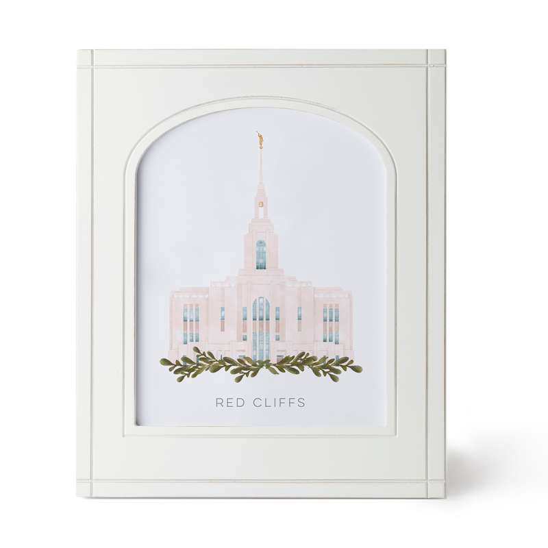 Red Cliffs Utah Temple (11x13 Framed Art)