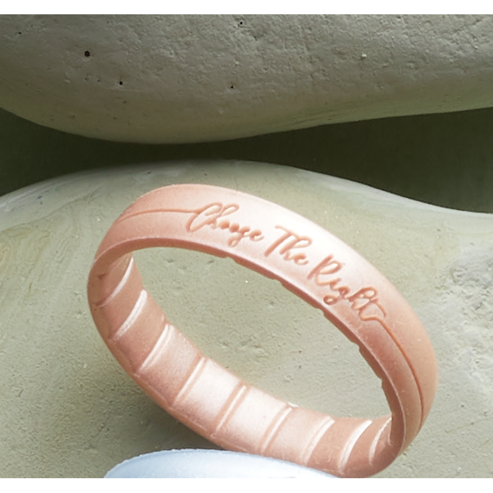 Silicone Thin Rose Gold CTR Ring, , large image number 2