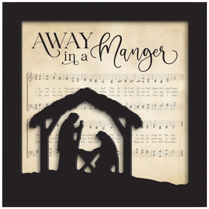 Away in a Manger (13X13 Framed Art)