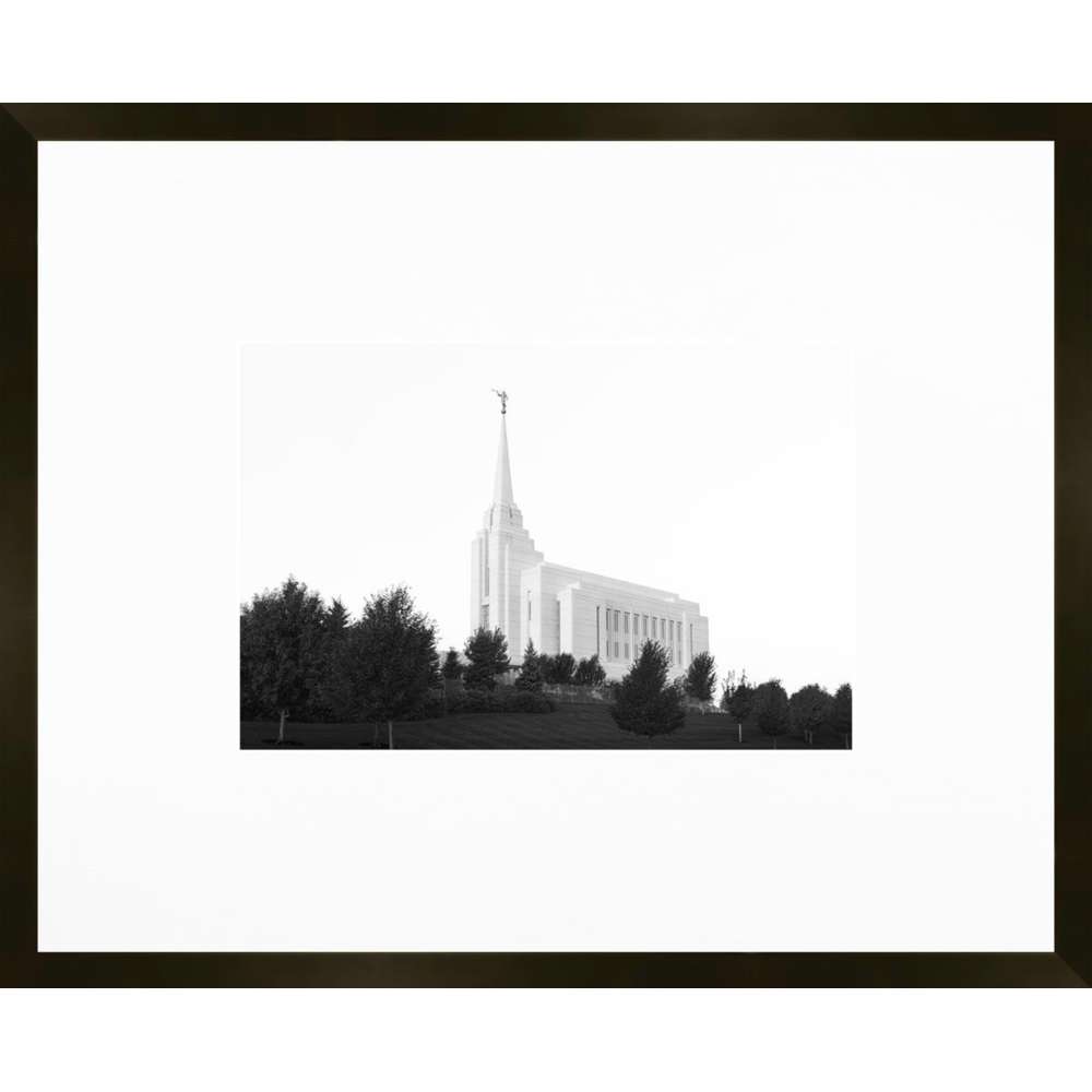 Rexburg Idaho Temple, Place of Peace (21x17 Framed Paper Print), , large image number 0