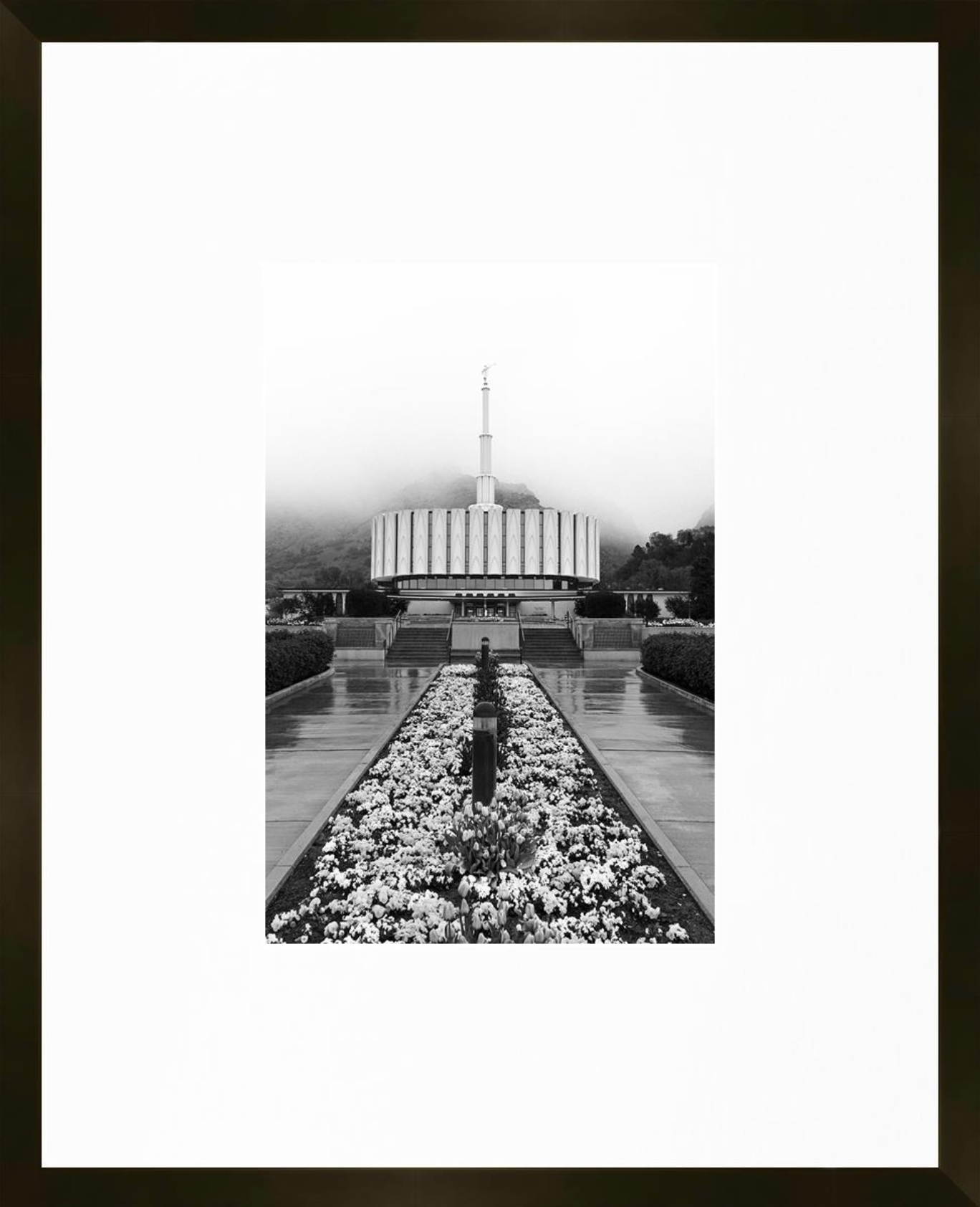 Provo Temple, Place of Peace (21x17 Framed Paper Print)