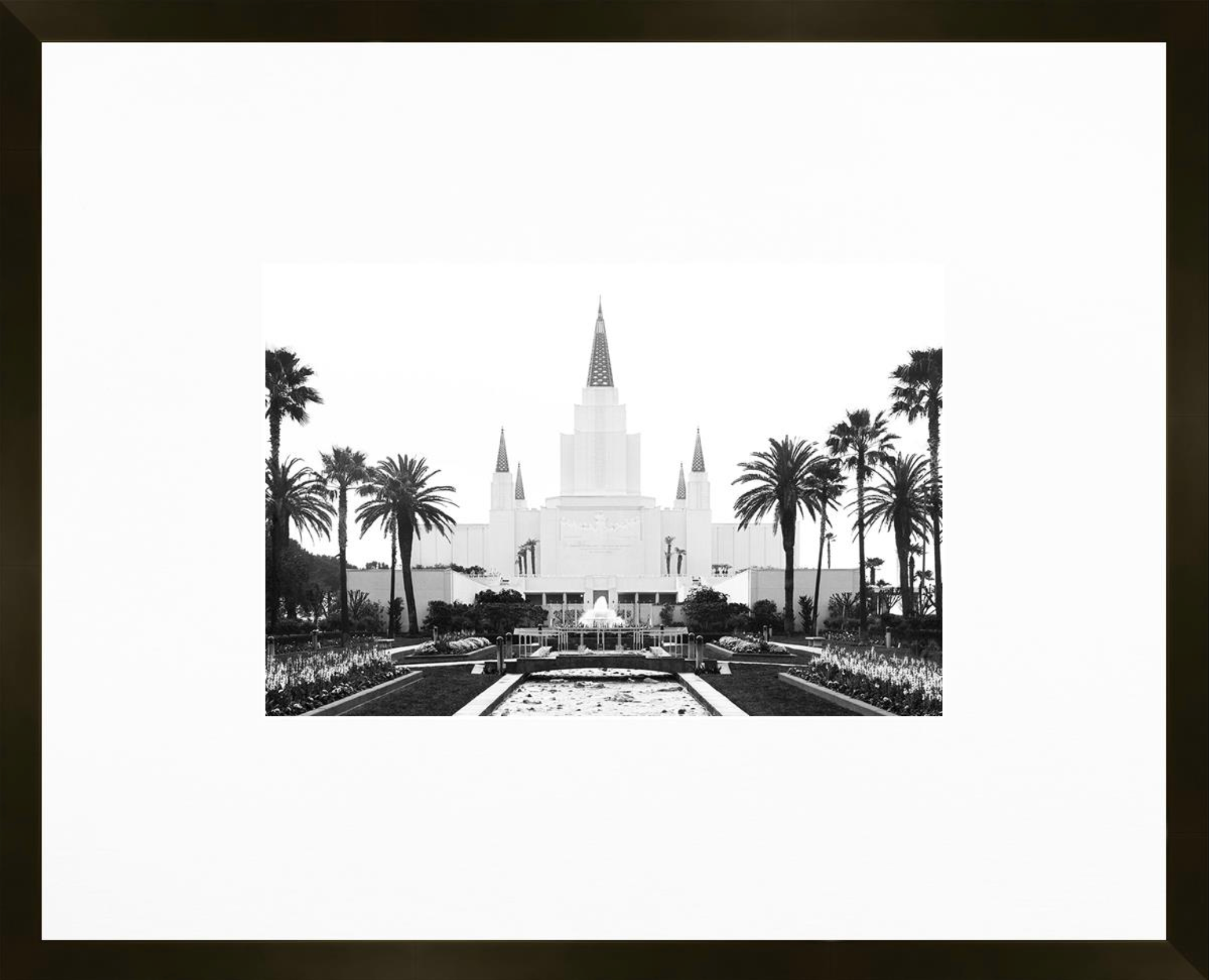 Oakland California Temple, Place of Peace (21x17 Framed Paper Print)
