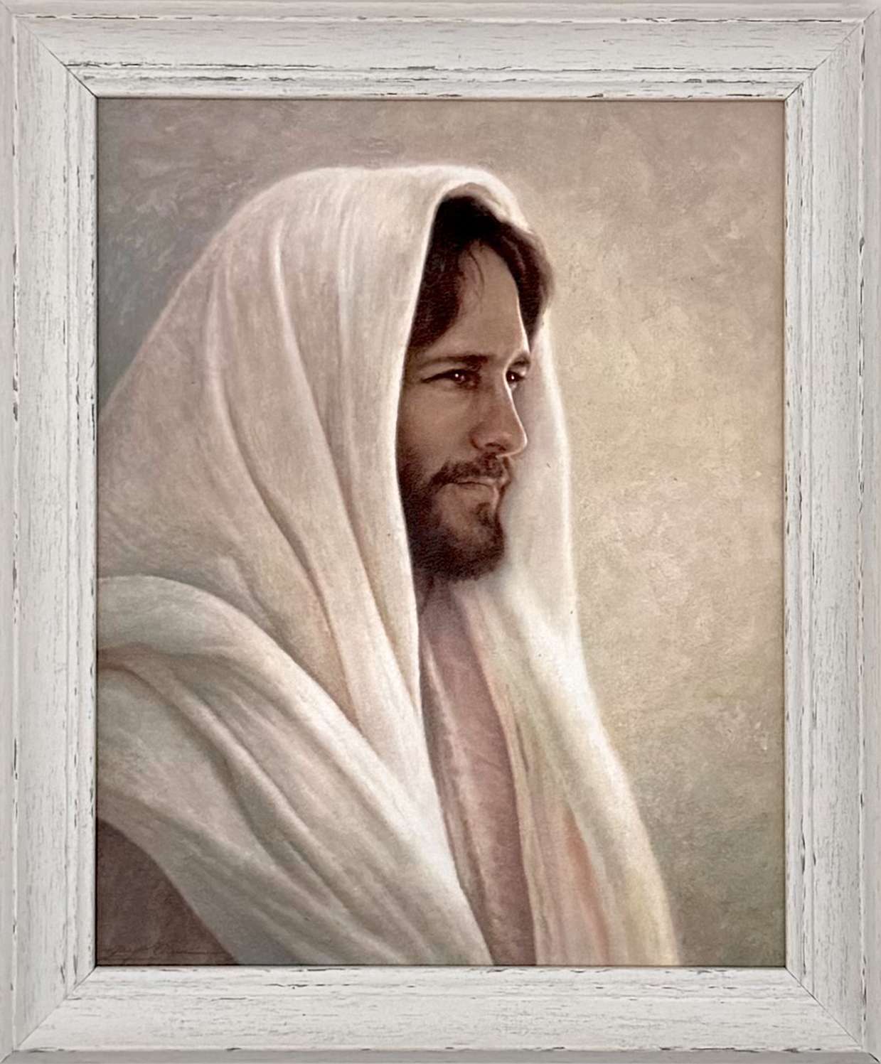 Lamb of God (10x12 Framed Textured Paper Print)