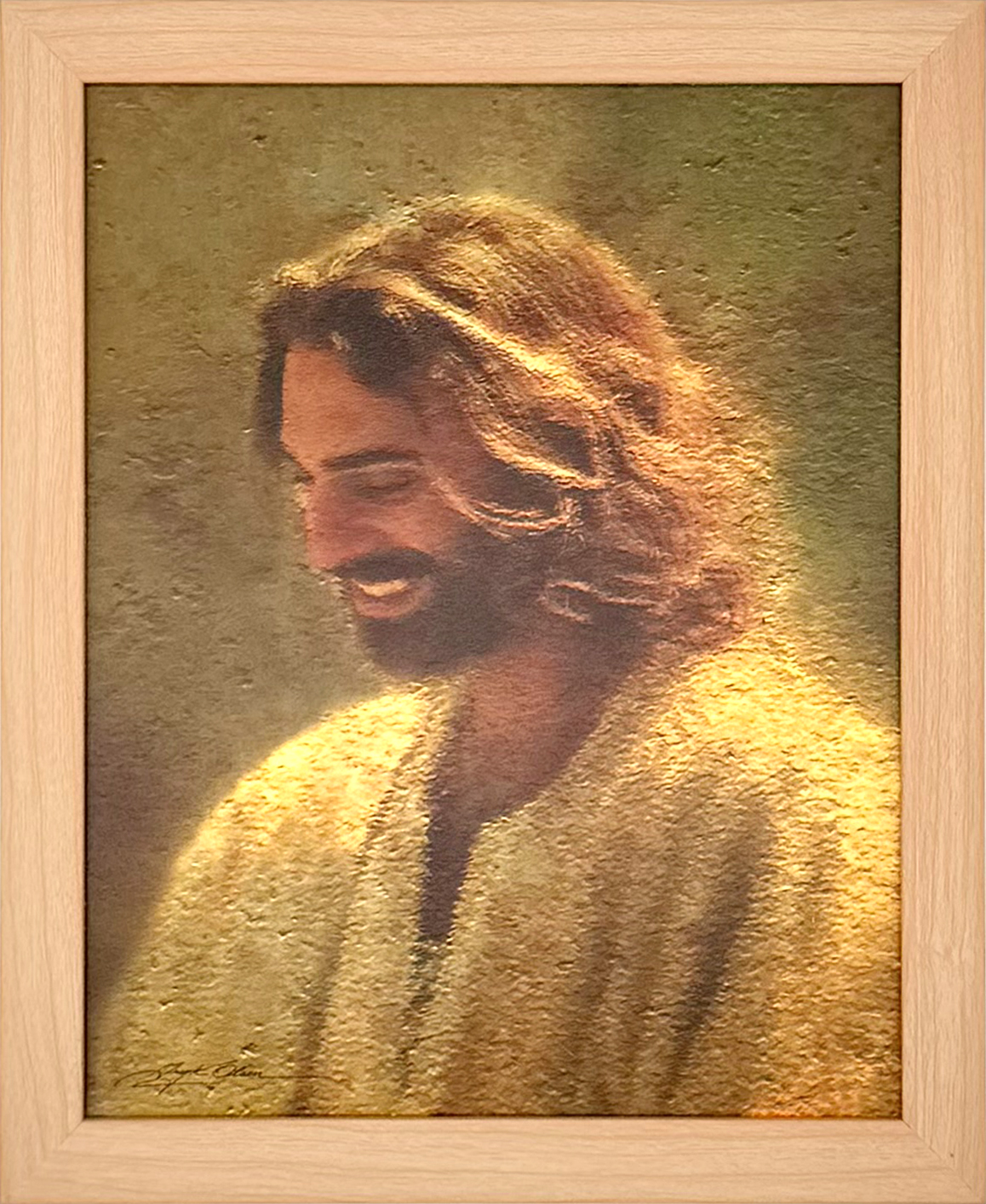 Joy of the Lord (10x12 Framed Textured Paper Print)
