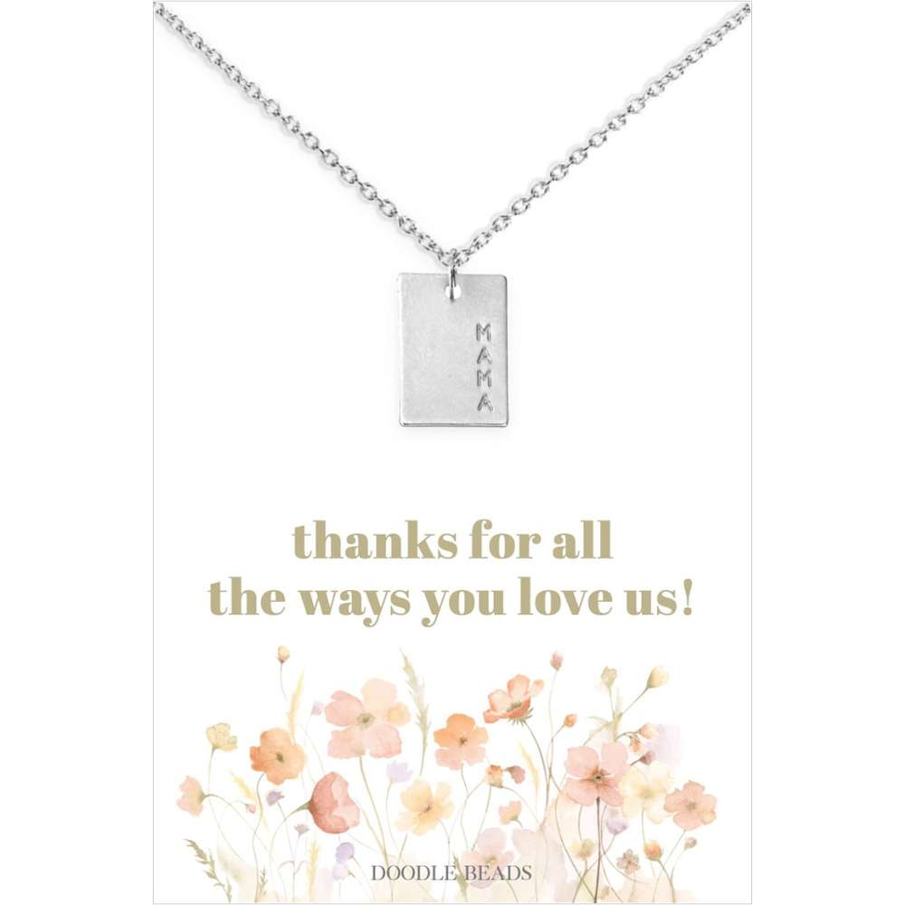 Mama, Thanks For Loving Us Necklace, , large