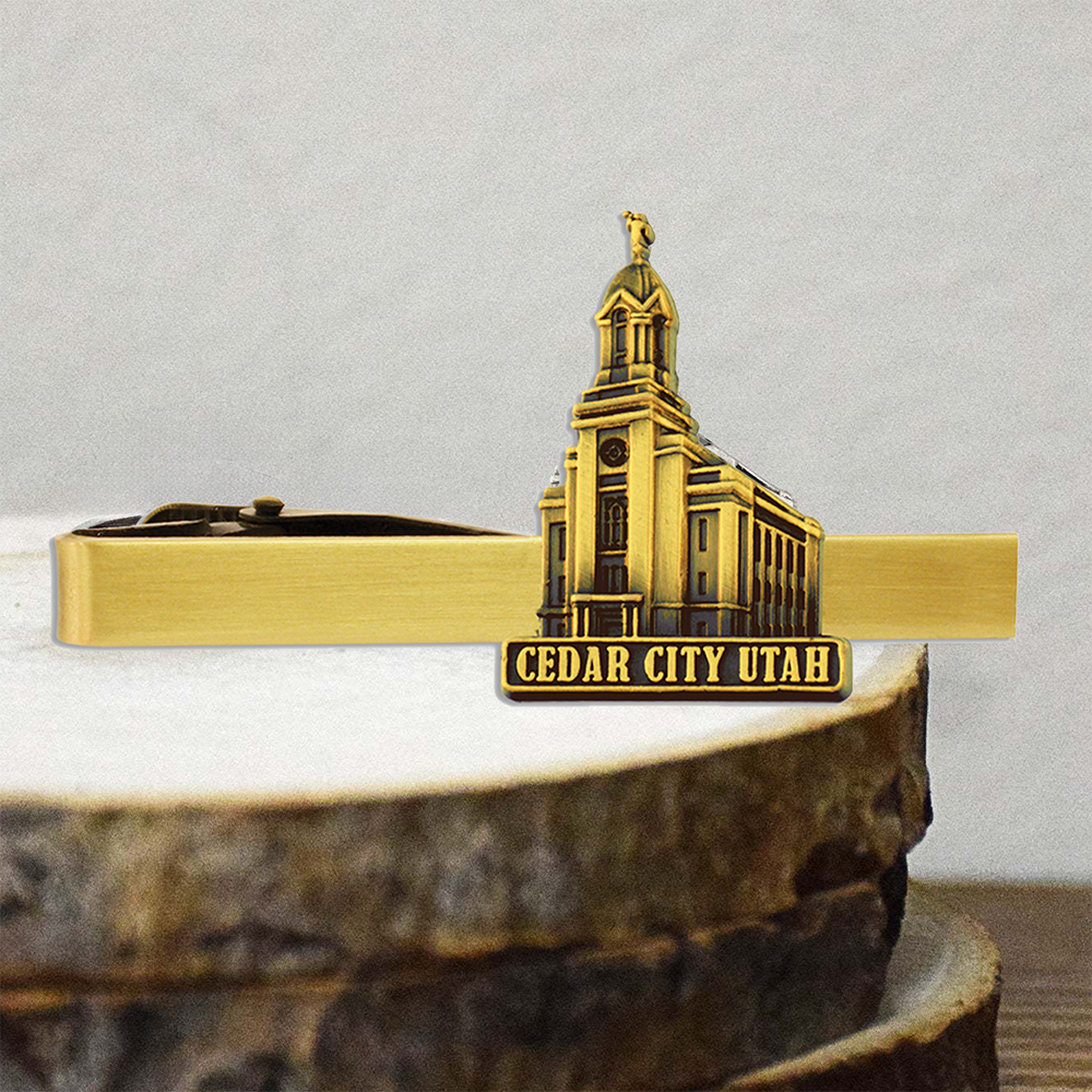 Cedar City Temple Tie Bar, , large image number 1