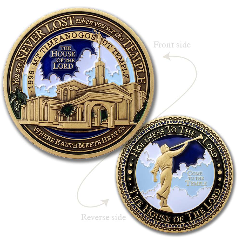 Mt. Timpanogos Utah Temple Medallion Coin, , large image number 3