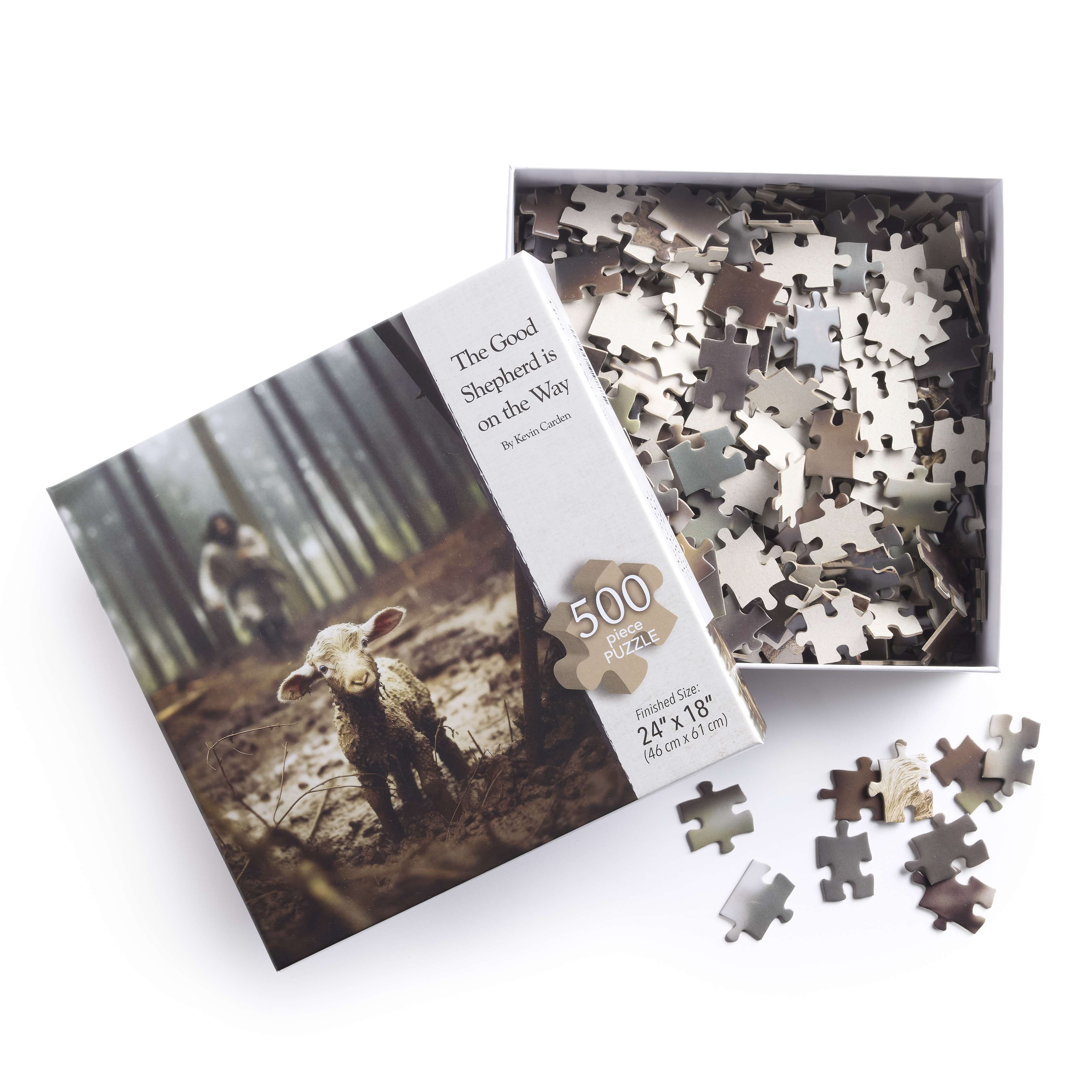The Good Shepherd is on the Way 500 Piece Puzzle, , large