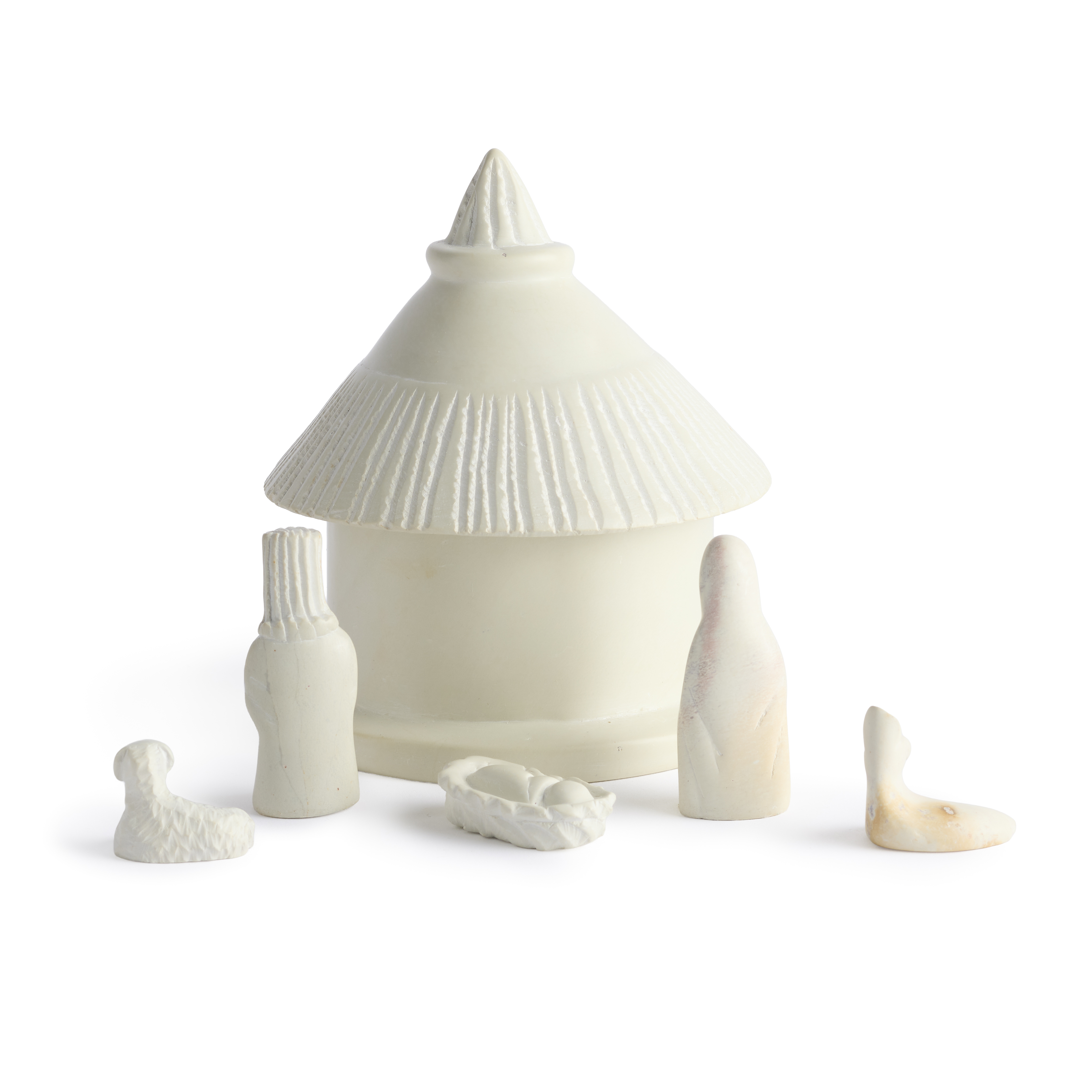 Kenya Soapstone Hut Nativity, , large image number 3