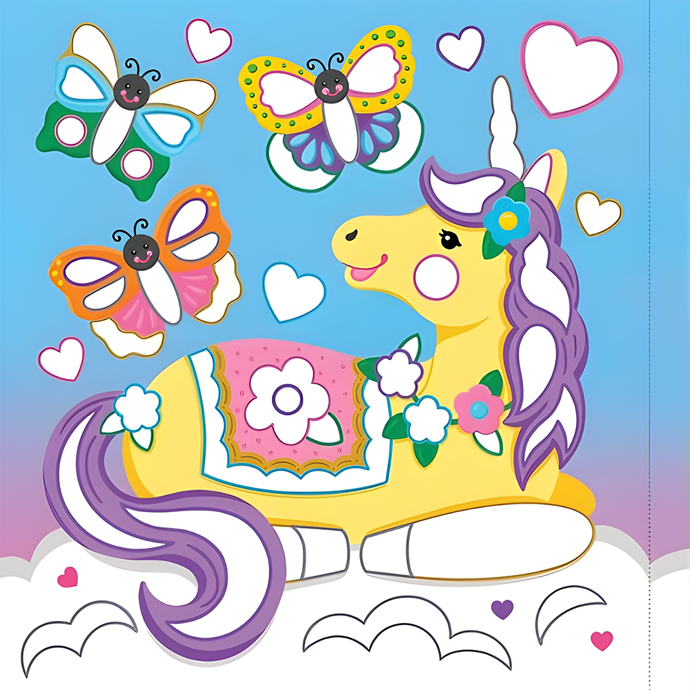 Color-By-Foil Sticker Book Unicorns, , large image number 9