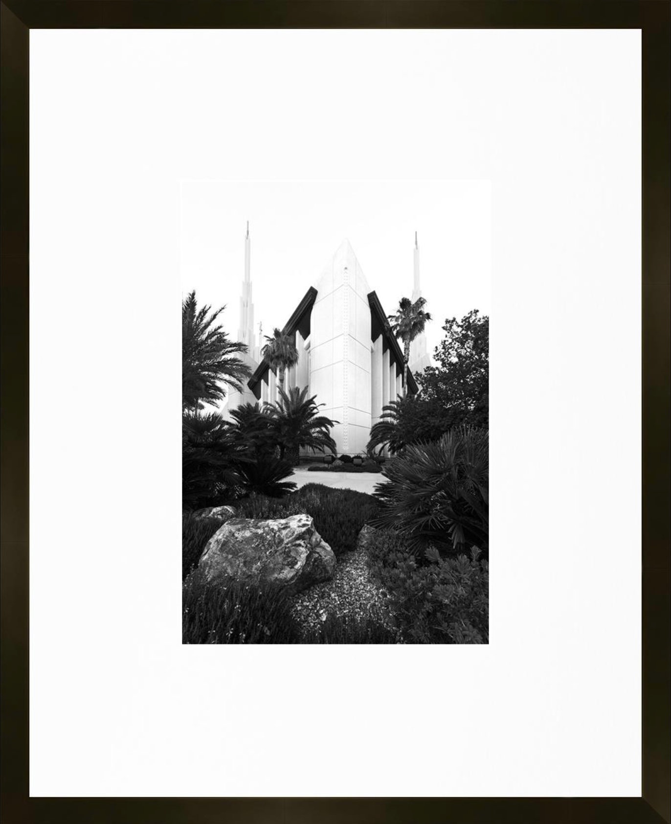 Las Vegas Temple, Place of Peace (21x17 Framed Paper Print)