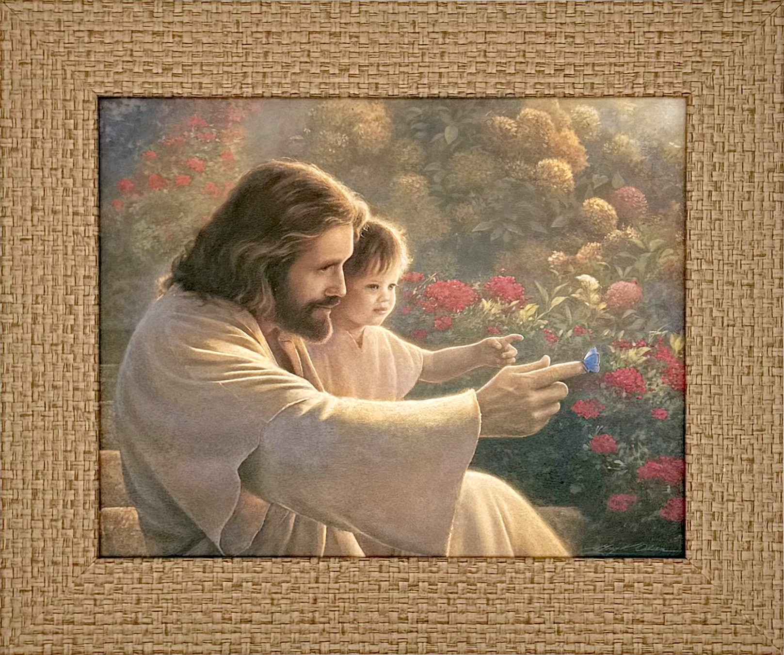 Precious In His Sight (10x12 Framed Textured Paper Print)