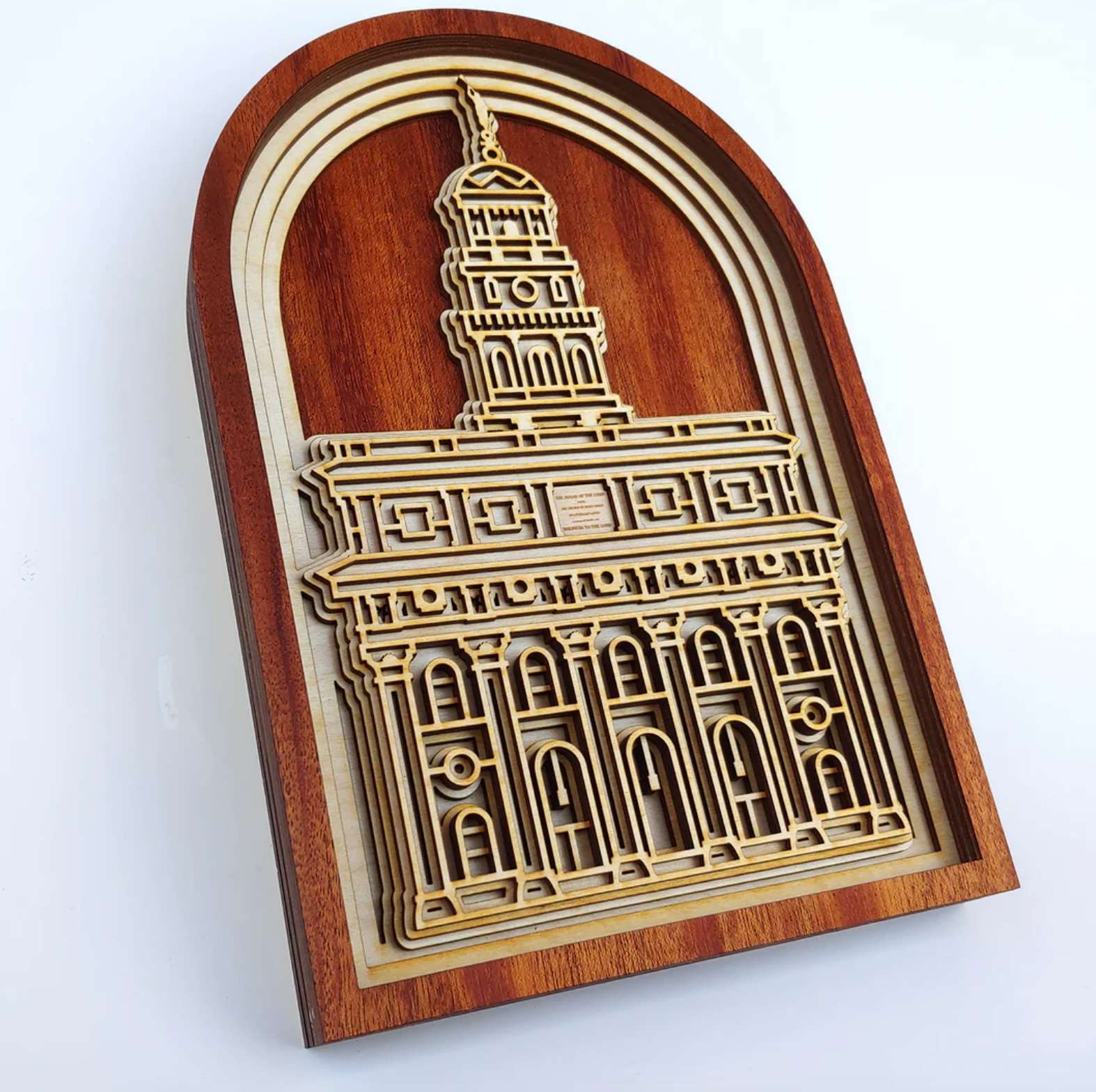 Nauvoo Temple Layered Wood Plaque, , large image number 2