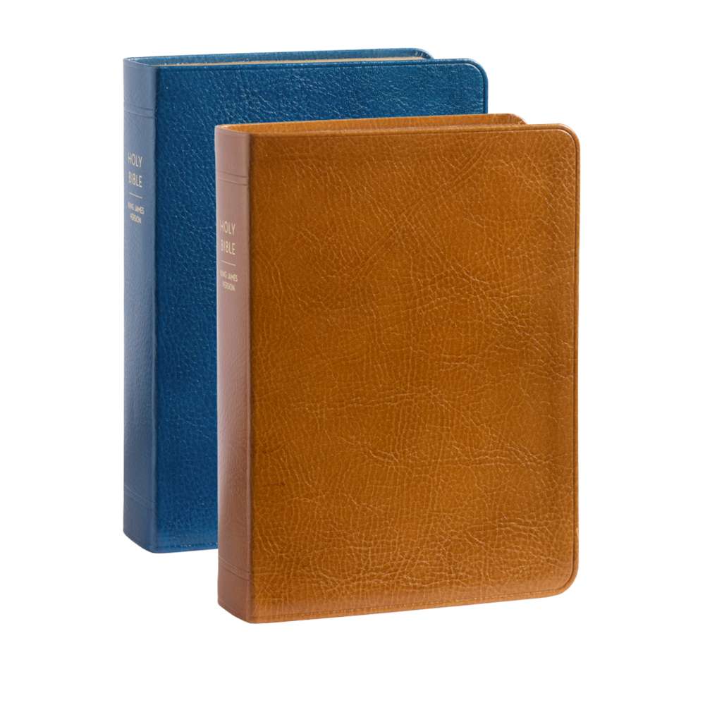Genuine Leather Holy Bible, Regular (Color Options)
