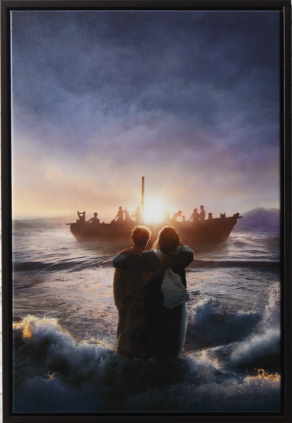 After the Storm (32x22 Framed Canvas Print) - LIGHTWEAVE, KELSY