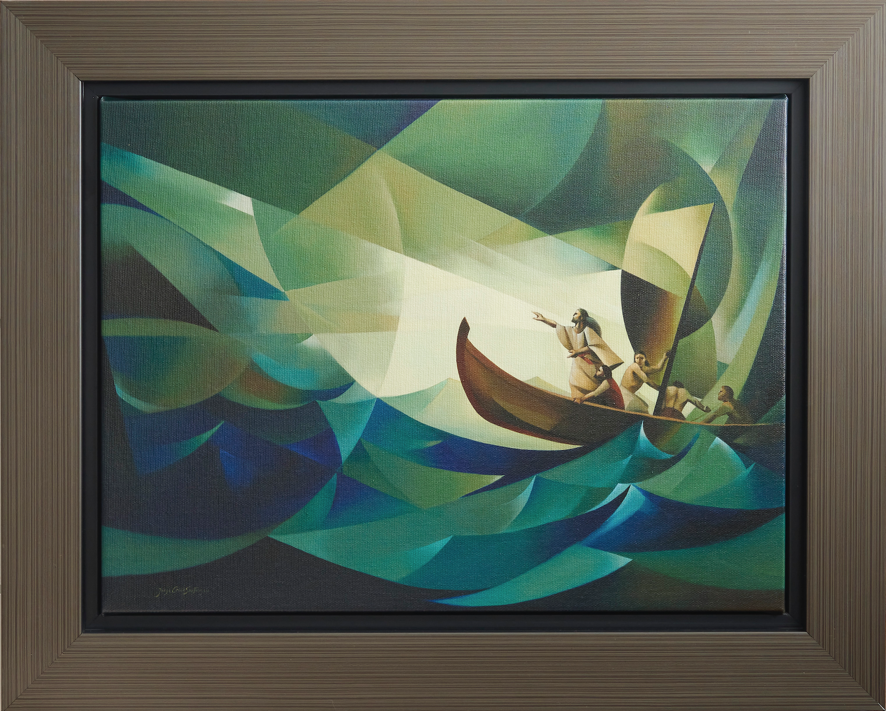 Master of the Seas (15x19 Framed Canvas Print)