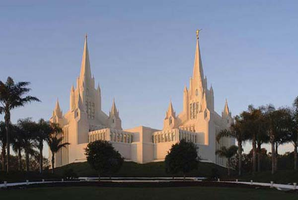San Diego Temple Color Photo Recommend Holder, , large