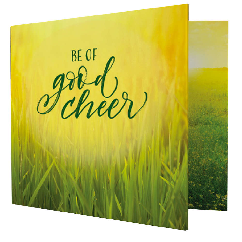 Greeting Card with a Message: Good Cheer