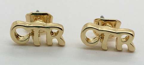 Gold and Silver CTR Earrings, , large image number 2