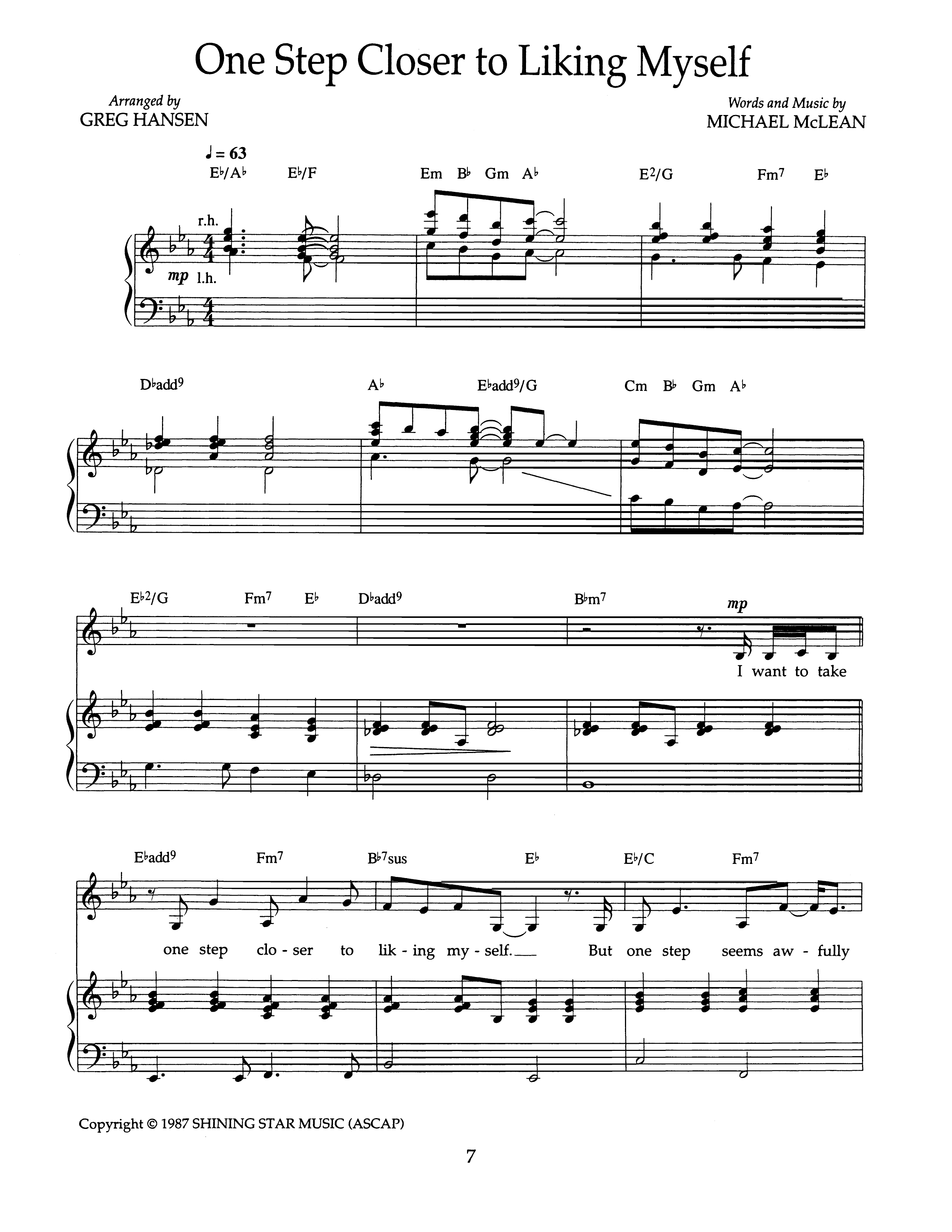 One Step Closer To Liking Myself