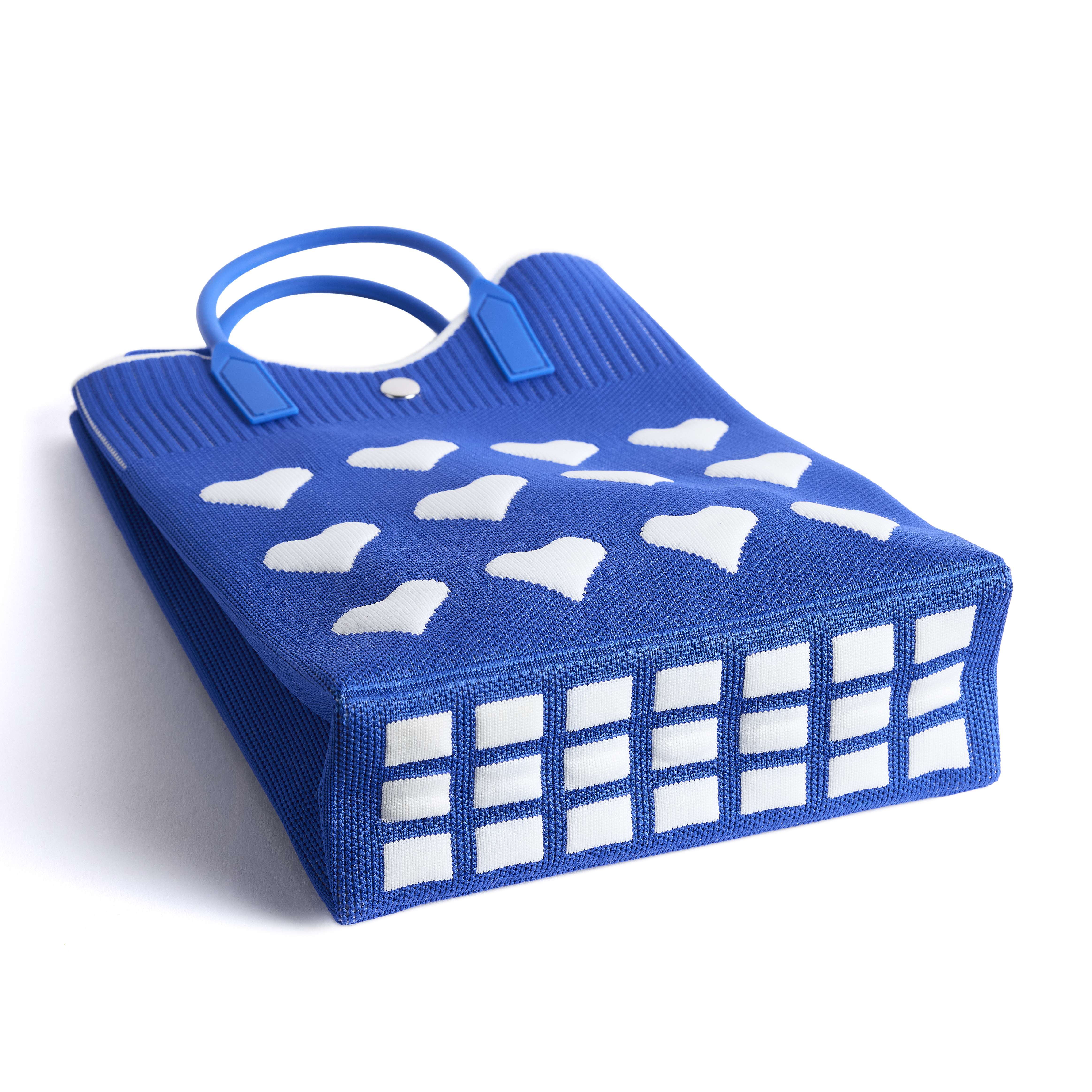 Knitted Heart Scripture Tote, , large